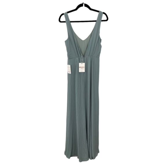 NWT Show Me‎ Your MuMu Jenn V-Neck Sleeveless Bridesmaid Maxi Dress Size MEDIUM - Picture 2 of 10